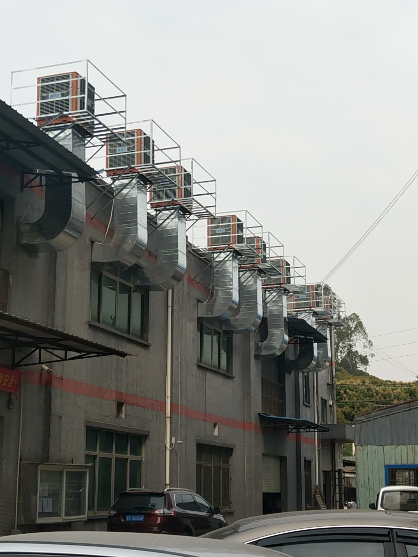 深圳市某打磨車間環(huán)?？照{(diào)降溫工程
